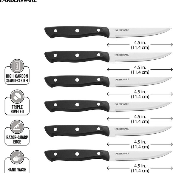 Faberware Color Series 23 pce. Cutlery Set Drawer Organizer,&6-Piece Tri - Picture 9 of 16